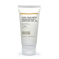 Benzoyl peroxide 5% acne treatment cream to treat acne-causing bacteria.