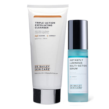 Glowing Skin Perfect Pairing set has powerful ingredients like AHA and Hyaluronic acid.