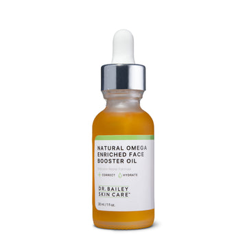 Omega-enriched face oil for revitalized, soothed, and hydrated skin, especially suitable for dry and sensitive.