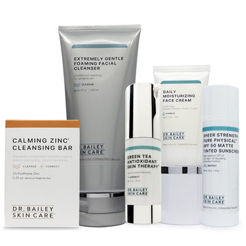 Rosacea Therapy Kit with effective products for a complete facial redness skin care routine.