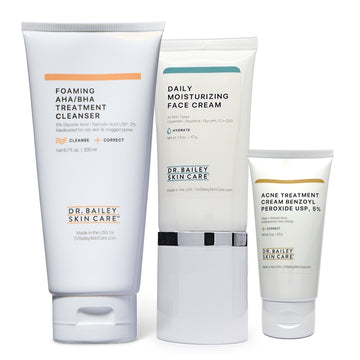 Ultimate Acne Solutions Skin Care Kit is your 3-step dermatologist-developed Acne Treatment.