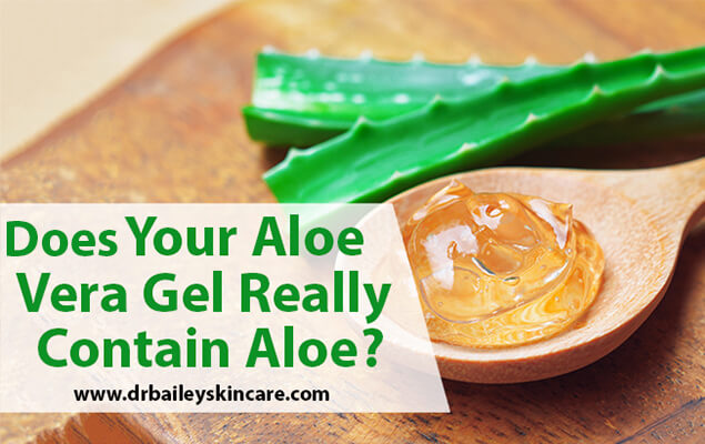 does aloe vera gel contain real aloe?