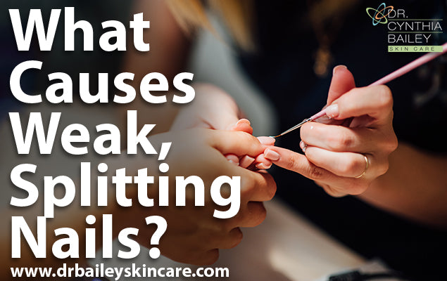 what causes weak splitting nails
