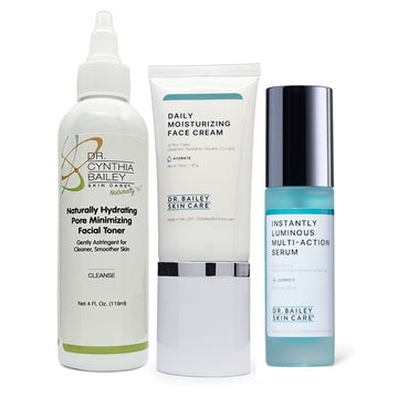 Deeply Hydrating Skin Trio set plumps fine lines and restores complexion.