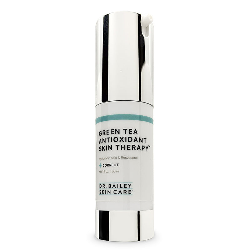 Green tea antioxidant cream hydrates, reduces redness, inflammation, and protects against skin cancer.