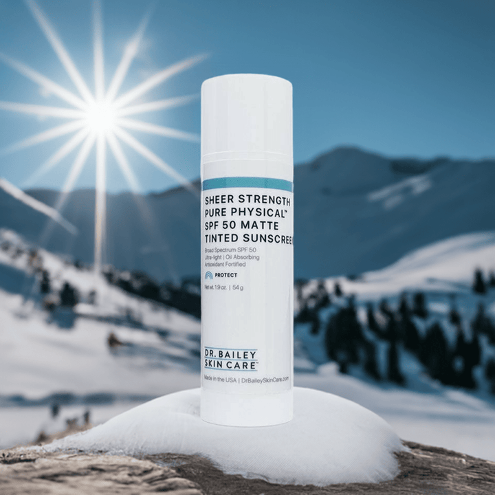 Sheer Strength Pure Physical Matte Tinted Creme Sunscreen is a pure mineral hypoallergenic sunscreen.