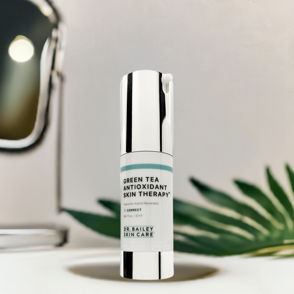 Green Tea Antioxidant Skin Therapy calms skin redness, fights aging and sun damage.