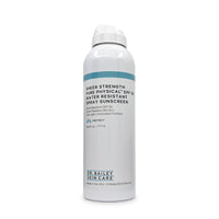 Water resistant, broad-spectrum SPF mineral sunscreen spray. Non-greasy, fragrance-free, suitable for sensitive skin.