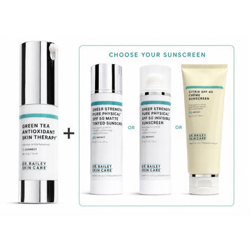 Collection of Dr. Bailey Skin Care products on a white background