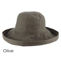 dermatologist approved woman's UPF50 sun protection hat olive